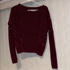 Maroon Hollister sweater